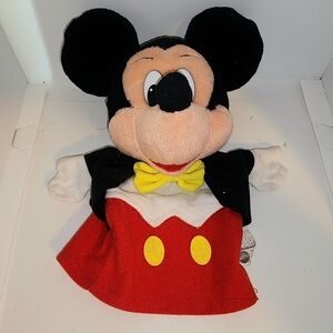 Vintage 1993 Mattel Disney Mickey Mouse plush hand puppet